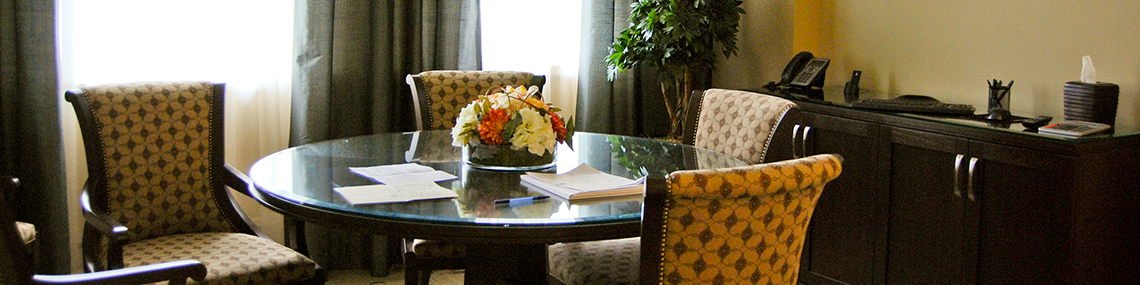 Cemetery arrangement room